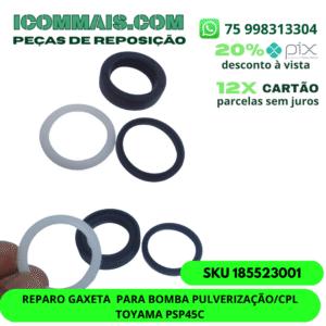 185523001- REPARO GAXETA  PARA BOMBA PULVERIZAÇÃO/CPL. TOYAMA PSP45C