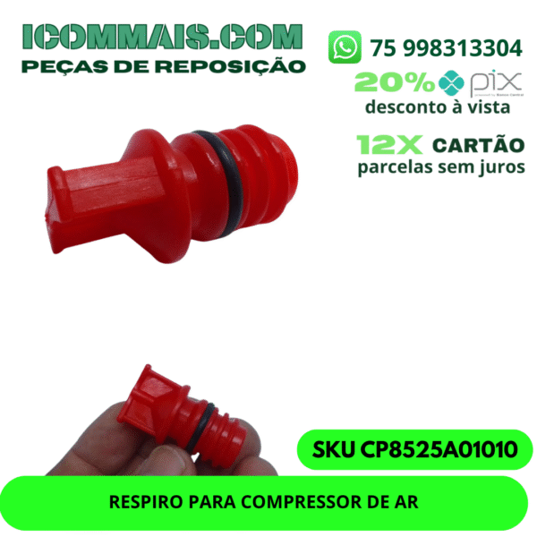 CP8525A01010 - RESPIRO PARA COMPRESSOR DE AR