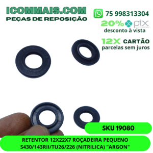 1004904 - RETENTOR 15 x 28 x 5MM EMBREAGEM PARA MOTOSSERRA VSL450 VSL550 VSL550P - PEQUENO