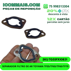 TG55FX10831 - SEPARADOR FILTRO DE AR TOYAMA TF55/TF65/TF60/TF70