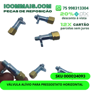 000024093- VÁLVULA ALIVIO PARA PRESSOSTATO HORIZONTAL