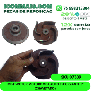 07339 - MB4T-ROTOR MOTOBOMBA AUTO ESCORVANTE 3" (CHAVETADO)