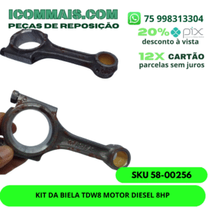 58-00256 - KIT DA BIELA TDW8 MOTOR DIESEL 8HP