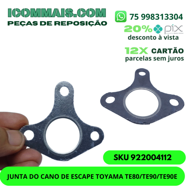 922004112 - JUNTA DO CANO DE ESCAPE TOYAMA TE80 TE90 TE90E
