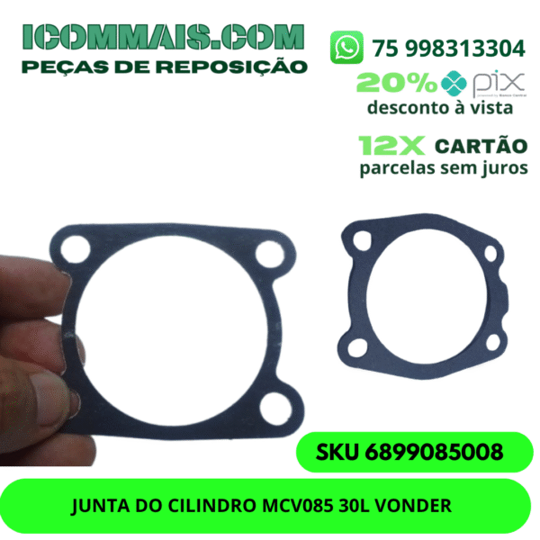 6899085008 - JUNTA DO CILINDRO MCV085 30L VONDER