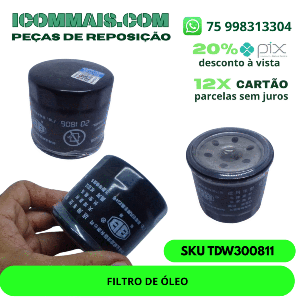 TDW300811 - FILTRO DE ÓLEO