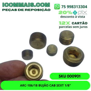 000901 - ARC-106/18 BUJÃO CAB SEXTAVADO 1/8"