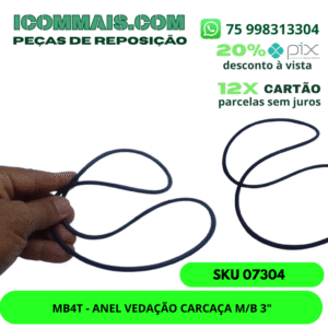 07304 - MB4T - ANEL VEDAÇÃO CARCAÇA M/B 3"