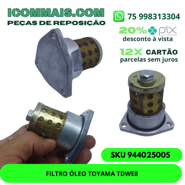 944025005 - FILTRO ÓLEO TOYAMA TDWE8