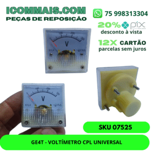 07525 - GE4T - VOLTÍMETRO CPL UNIVERSAL