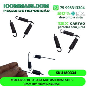 180334 - MOLA DO FREIO PARA MOTOSSERRAS STIHL 025/170/180/210/230/250