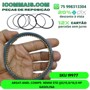 19977 - ARG4T- ANEL COMPRESSOR 90MM STD (JG)15,0/16,0 HP GASOLINA