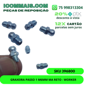 396800 - GRAXEIRA PASSO 1 M6MM MA RETO - WORKER