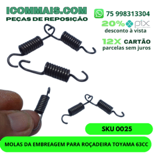 0025 - MOLAS DA EMBREAGEM PARA ROÇADEIRA TOYAMA 63CC