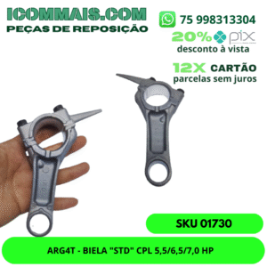 01730 - ARG4T - BIELA "STD" CPL 5,5/6,5/7,0 HP