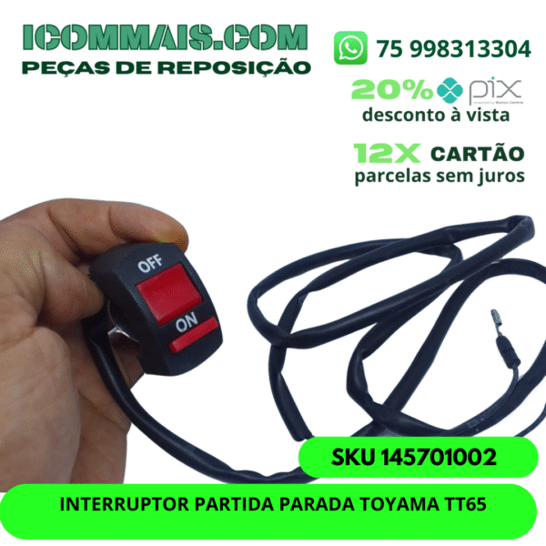 145701002 - INTERRUPTOR PARTIDA PARADA TOYAMA TT65