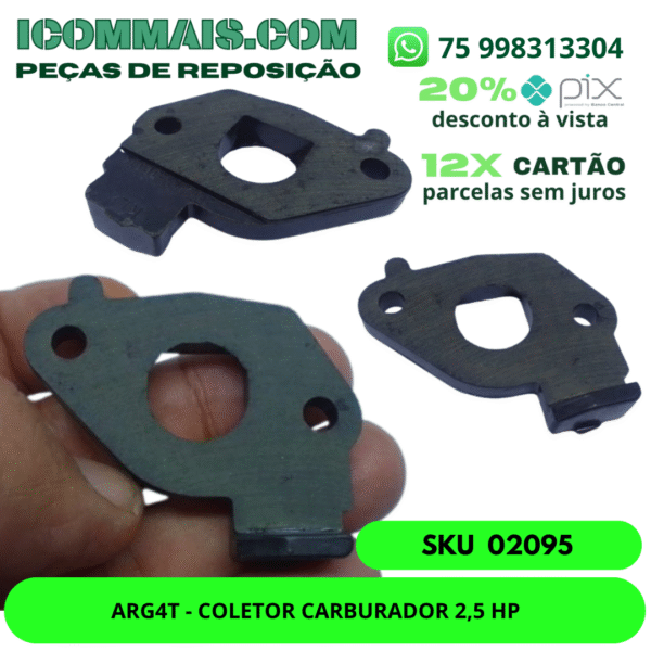 02095 - ARG4T - COLETOR CARBURADOR 2,5 HP