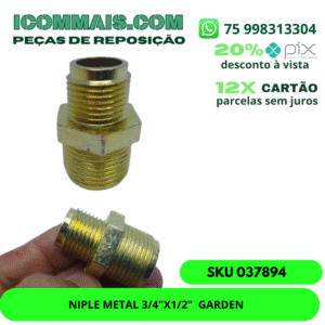 037894 - NIPLE METAL 3/4"X1/2"  GARDEN