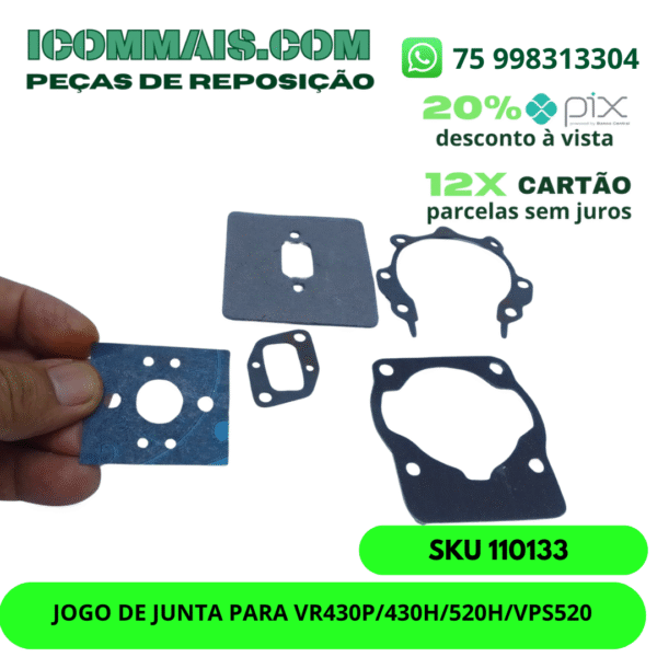 110133 - JOGO DE JUNTA VR430P/430H/520H VPS520