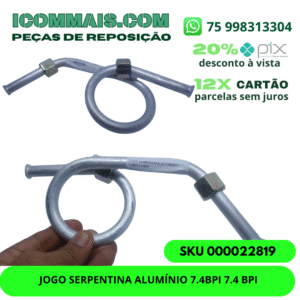 000022819 - JOGO SERPENTINA ALUMÍNIO 7.4BPI 7.4 BPI