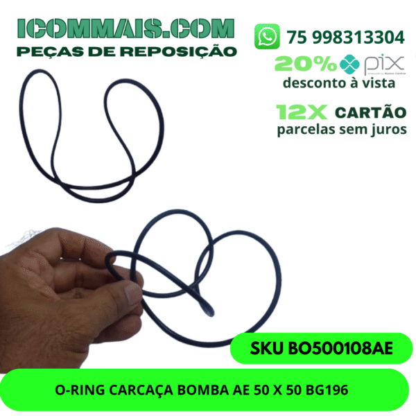 BO500108AE - O-RING CARCAÇA BOMBA AE 50 X 50 BG196