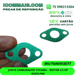TGAE1512077 - JUNTA CARBURADOR TOYAMA- MOTOR 2.5 HP GASOLINA