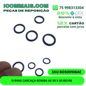 1568 - O-RING DAS BARRAS PARA BICO PULVERIZAÇÃO CAPA VERMELHA GRANDE