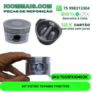 TG55FX10402K - KIT PISTÃO TOYAMA TF50/TF55