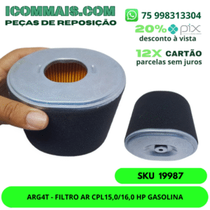 19987 - ARG4T - FILTRO AR CPL15,0/16,0 HP GASOLINA