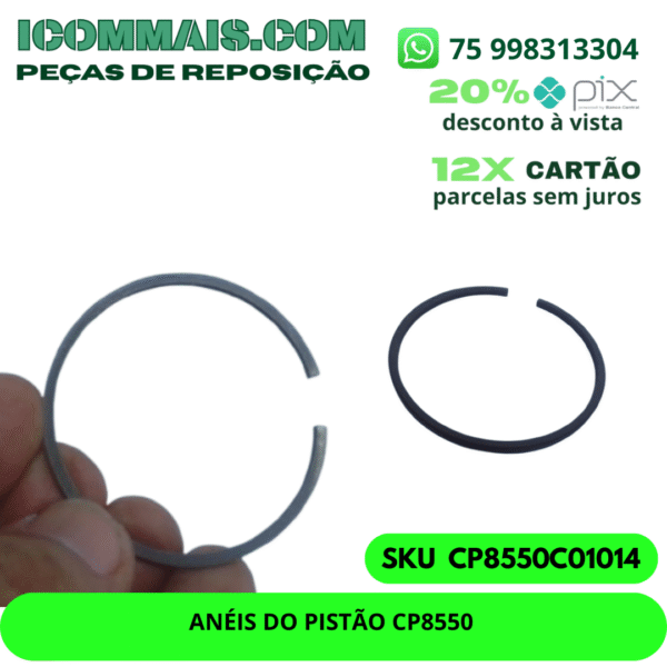 CP8550C01014 - ANÉIS DO PISTÃO CP8550