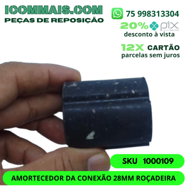 1000109 - AMORTECEDOR DA CONEXÃO 28MM PARA ROÇADEIRAS 33CC/43CC/52CC - Imagem 3