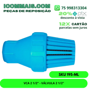195-ML - VCA 2 1/2" VÁLVULA DE CAPTAÇÃO DE ÁGUA FUNDO/POÇO 2 1/2"