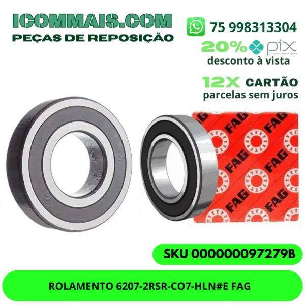 ROLAMENTO 6207-2RSR-CO7-HLN#E FAG