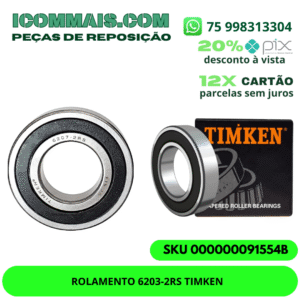 ROLAMENTO 6203-2RS TIMKEN