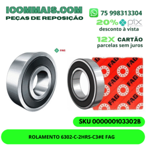 ROLAMENTO 6302-C-2HRS-C3#E FAG