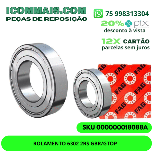 ROLAMENTO 6301-C-2HRS#N1>V1 FAG