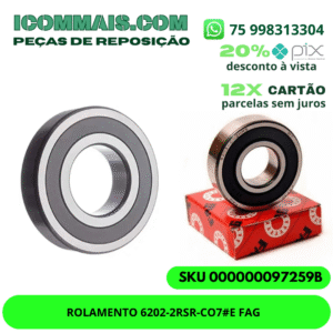 ROLAMENTO 6202-2RSR-CO7#E FAG