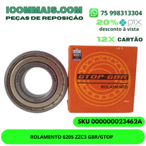 ROLAMENTO 6204 ZZC3 GBR/GTOP
