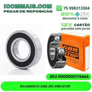 ROLAMENTO 6205 2RS GBR/GTOP