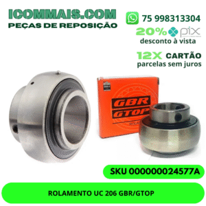 ROLAMENTO UC 206 GBR/GTOP