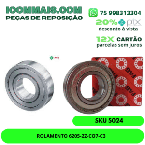 ROLAMENTO 6205-2Z-CO7-C3 FAG