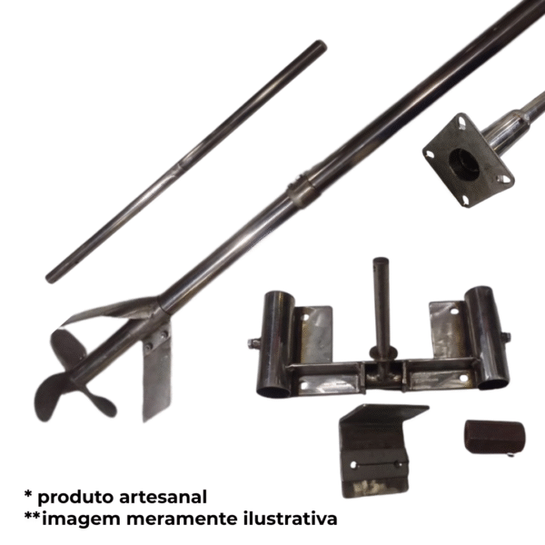 RABETA INOX BASE INOX MOTOR 6.5/7HP GAS - Imagem 2