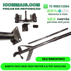 RABETA INOX BASE INOX MOTOR 6.5/7HP GAS