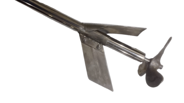 RABETA INOX TUBO 1.1/4"PAREDE 1.5mm, EIXO 1/2" ACOPL. E SUP. TSA C/ BUCHAS DE BORRACHA, MOTOR 5,5 A 7 HP GAS/ 5HP DIESEL - Imagem 5