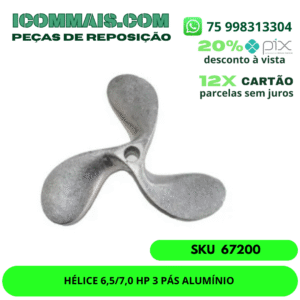HÉLICE 6,5/7,0 HP 3 PÁS ALUMÍNIO