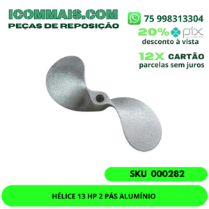 HÉLICE 13 HP 2 PÁS ALUMÍNIO