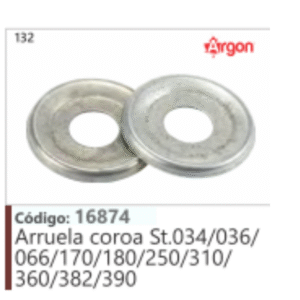 133 Código: 00919 Arruela coroa St.038/380/381