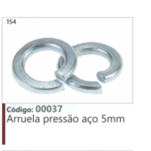 154 Código: 00037 Arruela pressão aço 5mm