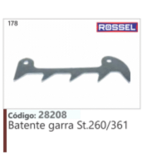 178 ROSSEL Código: 28208 Batente garra St.260/361