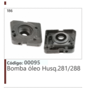 186 Código: 00095 Bomba óleo Husqvarna 281/288